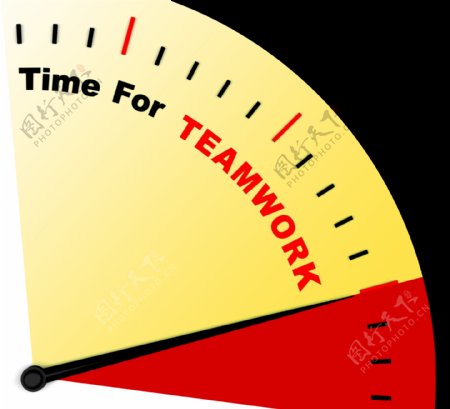 团队的共同努力与合作表示消息的时间