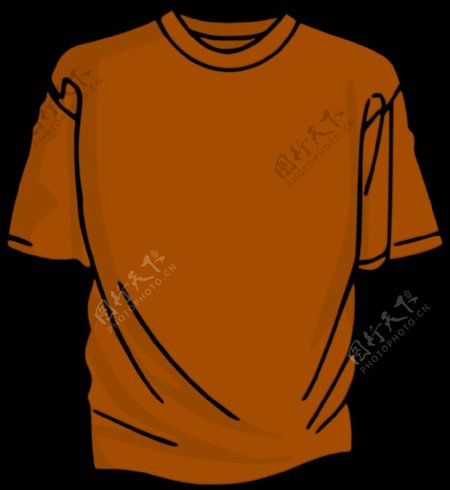 橙色T恤