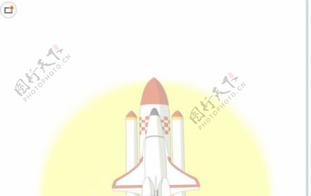 火箭发射flash矢量动画