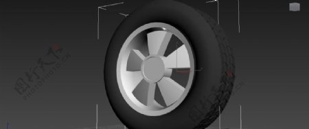 汽车轮胎3d模型图片