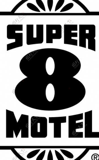 Super8Motelslogo设计欣赏速8酒店标志设计欣赏