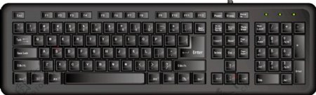 向量的黑色键盘
