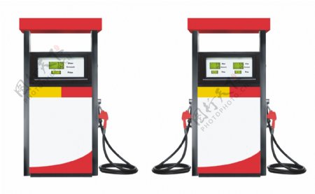 PSD加油机抠图单管双管