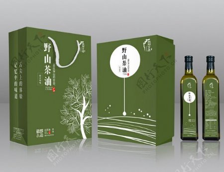 野山茶油包装盒