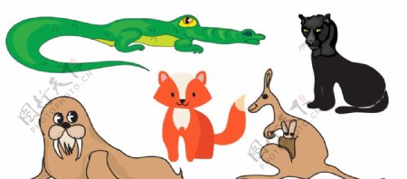卡通动物狐狸图片