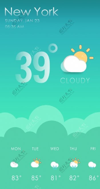天气APP软件界面图片