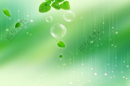 绿色水泡背景图片