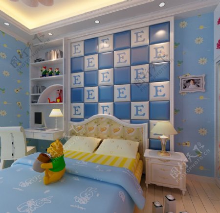 儿童卧房设计效果图图片