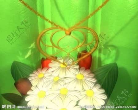 鲜花项链婚礼婚庆视频