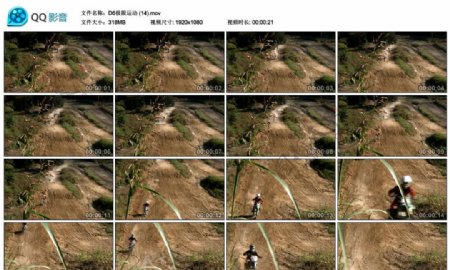 越野摩托车比赛极限运动高清实拍视频素材