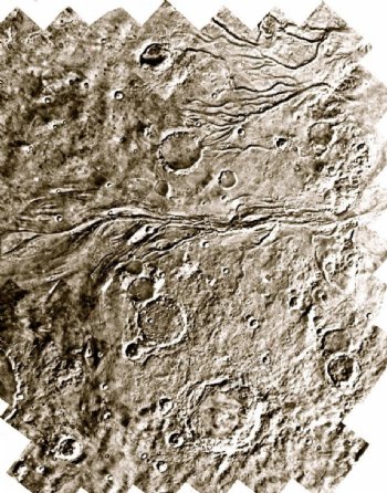 火星的岩浆沟渠图片