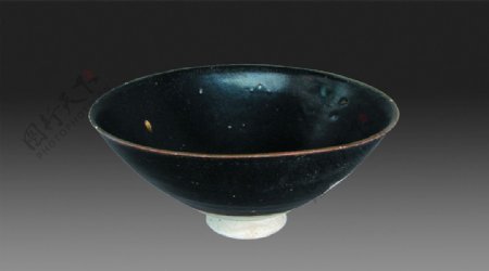 吉州窑黑釉碗图片