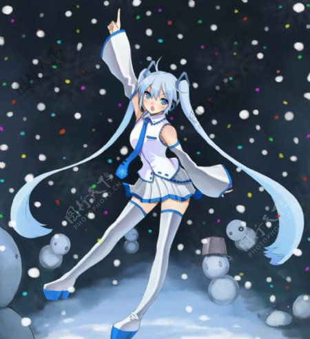 雪初音图片