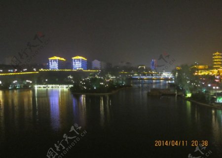 青州宋城夜色图片