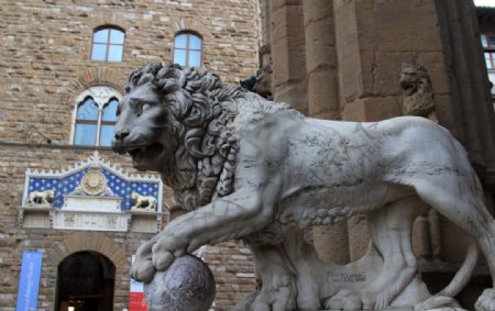 佛罗伦萨狮子雕像图片
