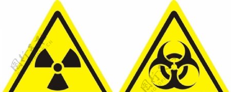 核辐射放射性危险标志图片