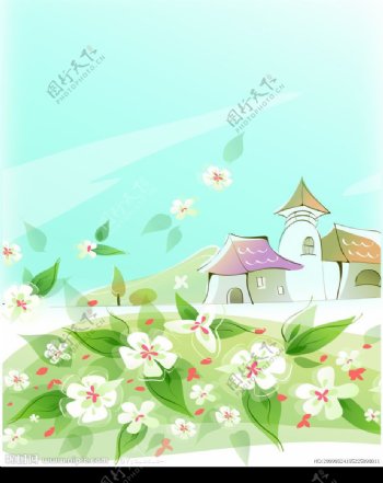 花中城堡图片