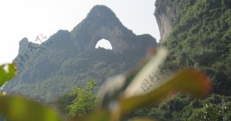 桂林山水月亮山图片