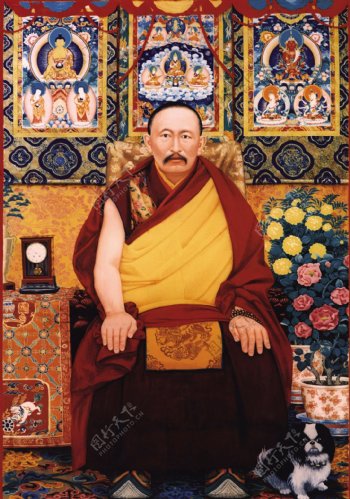 九世班禅西藏日喀则九世班禅宗教扎什伦布寺信仰活佛喇嘛18图片