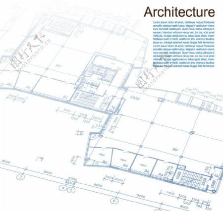 建筑工程图纸模型图图片