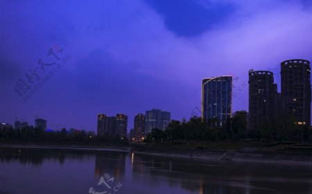 成都锦江夜色图片