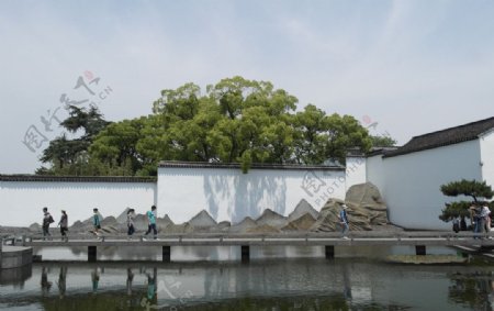 苏州博物馆装饰墙图片