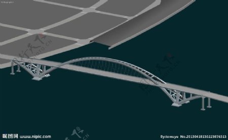 拱形桥模型图片
