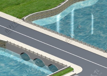 桥3d模型图片