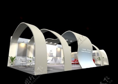 3D展厅模型图片