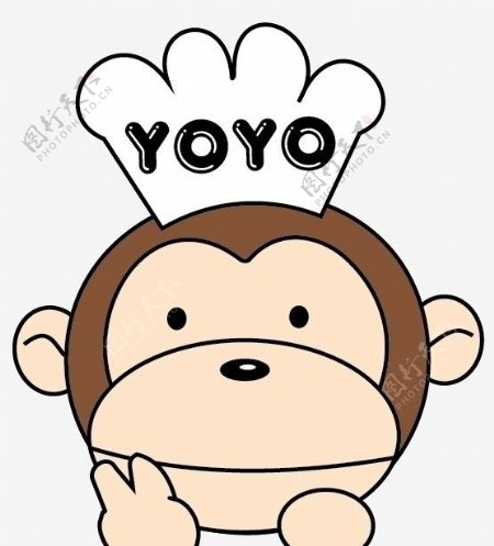 YOYO猴茶餐厅标志LOGO图片