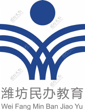 矢量民办教育logo图片