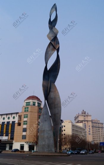天津开发区麻花柱图片