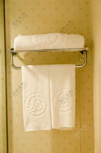 毛巾架酒店卫生间图片