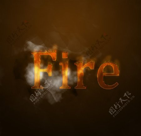 火焰字体图片