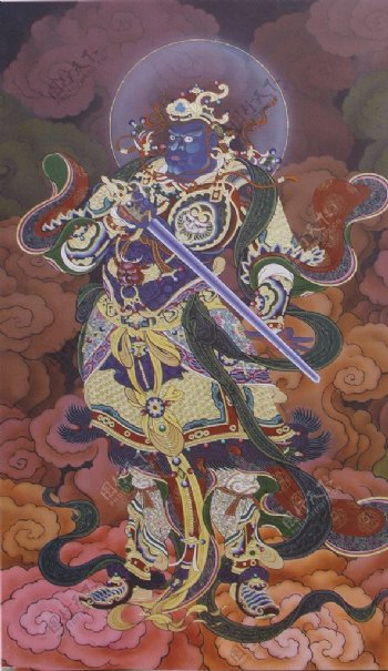 法海寺壁画天王图片