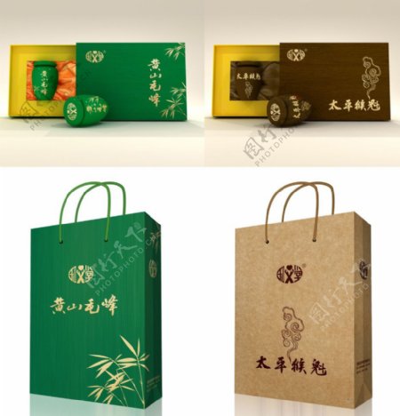 黄山毛峰太平猴魁茶叶图片