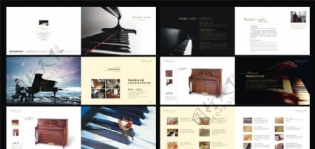 钢琴画册图片