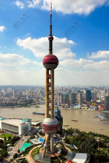 上海东方明珠全景图片