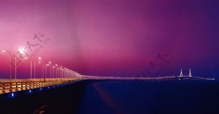 东海大桥夜景图片