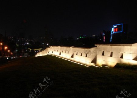 韩国夜景工程图片