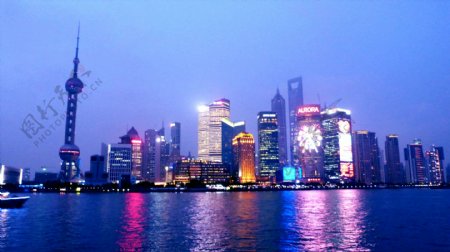 上海浦东夜景图片