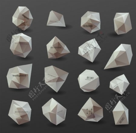 抽象3D立体几何图形图片