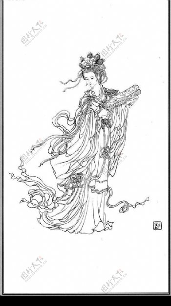 中国神话人物098织女图片