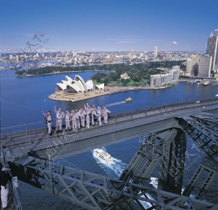 悉尼海港全景图片