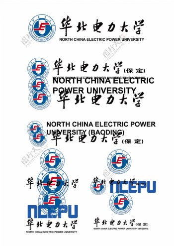 华北电力大学校徽校名图片