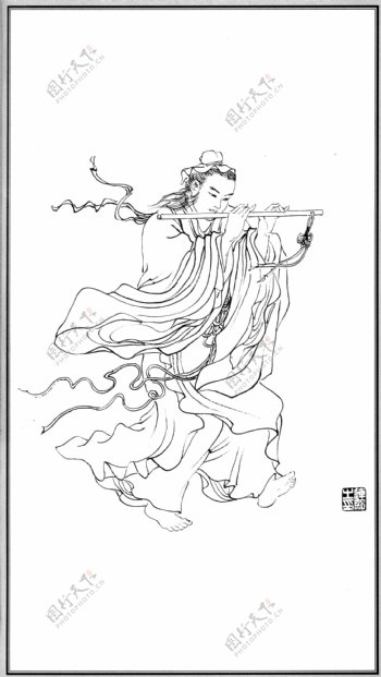 中国神话人物020韩湘子图片