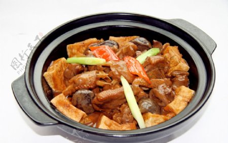 山泉水豆腐焖黑棕鹅图片