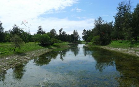 湖面风光图片