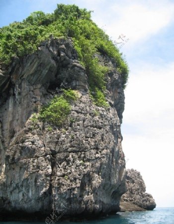 海岛山崖图片