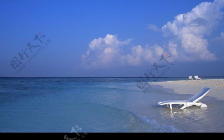 超宽壁纸马尔代夫海滩9图片
